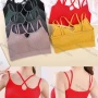 Wholesale Women's Basics Ribbed Criss Cross Sports Bra 6906-6# preview