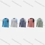 Wholesale Men's Athletic Workout Colorblock Long Sleeve Round Neck Tee CXM22103# preview