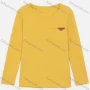 Wholesale Women's Crew Neck Long Sleeve Patch Pocket Plain Top preview