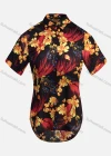 Wholesale Women's Vintage Short Sleeve Botanical Floral Pattern Button Down Shirt 23052# - Liuhuamall