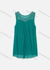 Wholesale Women's Casual Rhinestone Decor Embroidery Lace Appliques Tank Top - Liuhuamall