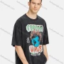 Wholesale Men's Hip Hop Crew Neck Short Sleeve Loose Fit Graphic Letter T-shirt preview