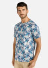 Wholesale Men's Casual Tropical Print Round Neck Short Sleeve Vacation T Shirt - Liuhuamall