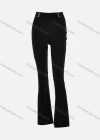 Wholesale Women's Casual Plain High Waist Flare Leg Pants With Belt FD9399# - Liuhuamall
