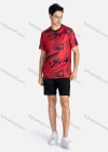 Wholesale Men's Sporty Crew Neck Breathable Geo Print Quick Drying T-shirts - Liuhuamall
