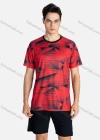 Wholesale Men's Sporty Crew Neck Breathable Geo Print Quick Drying T-shirts - Liuhuamall