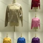 Wholesale Women's Casual Plain Peter Pan Collar Long Sleeve Knit Sweater 1031# preview