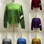 Wholesale Women's Casual Plain Crew Neck Long Sleeve Knit Sweater 1033# preview