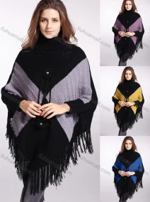 Wholesale Woman's Casual Scarf Hem Knitted Fabric Turtleneck Neck Sweater 3146#, LIUHUA CLOTHING WHOLESALE