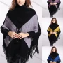 Wholesale Woman's Casual Scarf Hem Knitted Fabric Turtleneck Neck Sweater 3146# preview