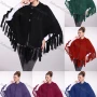 Wholesale Woman's Casual Plain Scarf Hem Fabric shawl 3131# preview