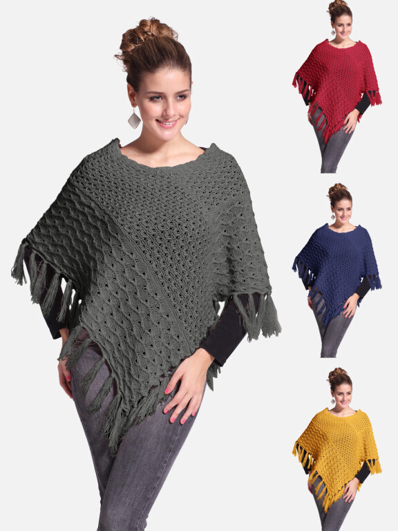 Woman's Casual Plain Knitted Fabric Turtleneck Neck Shawl 822#, Clothing Wholesale Market -LIUHUA, WOMEN, Outerwears