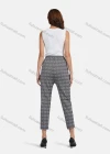 Wholesale Women's Casual Plaid Print Drawstring Cropped Pants - Liuhuamall