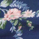 Women's Elegant Short Sleeve V Neck Ruffle Trim Floral Print Maxi Dress LS3004# Dark Blue Clothing Wholesale Market -LIUHUA