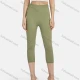 Wholesale Women's Casual Plain Skinny Fit High Waist Ribbed Capri Leggings E139# Almond White Clothing Wholesale Market Liuhua