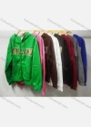 Wholesale Women's Casual Hooded Zipper Colorblock Letter Hoodies - Liuhuamall