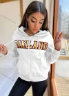 Wholesale Women's Casual Hooded Zipper Colorblock Letter Hoodies - Liuhuamall