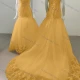 Wholesale Women's Glamorous Sweetheart Sleeveless Sequin Lace Up Back Appliques Wedding Dress 8013# Orange Clothing Wholesale Market Liuhua