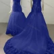 Wholesale Women's Glamorous Sweetheart Sleeveless Sequin Lace Up Back Appliques Wedding Dress 8013# Medium Blue Clothing Wholesale Market Liuhua