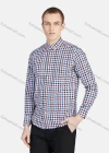 Wholesale Men's Casual Collared Long Sleeve Button Down Plaid Shirt 7-31# - Liuhuamall