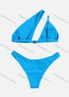 Wholesale Women's Summer Plain Asymmetrical Adjustable High Cut Sexy Bikini Beach Swimwear - Liuhuamall
