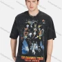 Wholesale Men's Round Neck Short Sleeve Graphic Letter Hip Hop Loose Fit T-shirt preview
