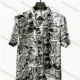 Wholesale 2026 New Arrival Men's Slim Fit Short Sleeve Abstract Art Printed Shirt - Wholesale & In Stock Black Clothing Wholesale Market Liuhua