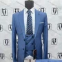 Wholesale Men's Business Double Breasted Plain Blazer&Vest&Pants Formal Suit 3 Piece Sets 788-16# preview