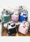Wholesale Student's Nylon Graffiti Durable Water Resistant School Book Bag Laptops Backpack - Liuhuamall