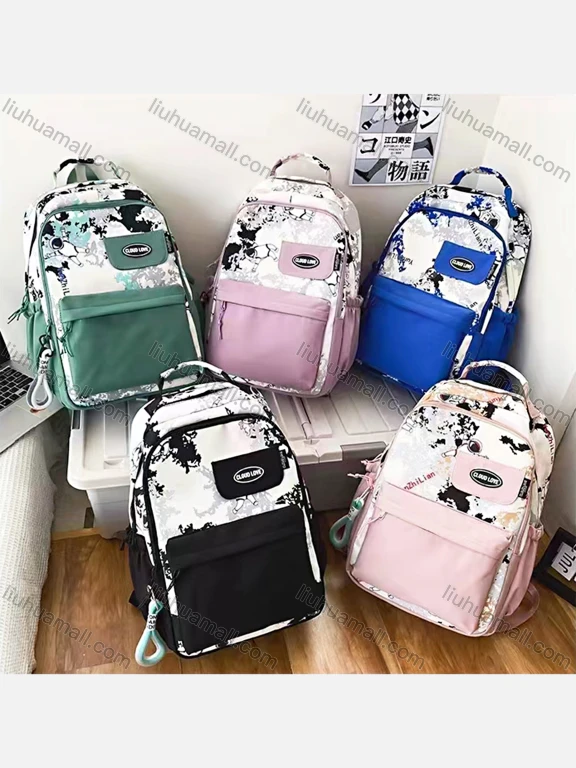Wholesale Student's Nylon Graffiti Durable Water Resistant School Book Bag Laptops Backpack
