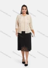 Wholesale Women's Elegant Plus Size Long Sleeve Embroidery Top 2 Piece Sets - Liuhuamall