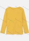 Wholesale Women's Crew Neck Long Sleeve Patch Pocket Plain Top - Liuhuamall