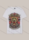 Wholesale Men's Casual Short Sleeve Rhinestone Letter Lion Pattern T-shirt - Liuhuamall