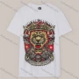 Wholesale Men's Casual Short Sleeve Rhinestone Letter Lion Pattern T-shirt preview