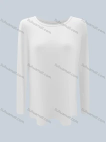 Wholesale Women's Causal Round Neck Long Sleeve Plain T-Shirt, LIUHUA CLOTHING WHOLESALE