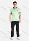 Wholesale Men's Checkboard Trim Plain Slim Fit Polo Shirt - Liuhuamall