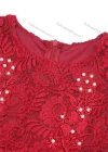 Wholesale Girls Sleeveless Zip Back Embroidery Beads Lace Flower Girl Dress - Liuhuamall