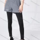 Wholesale Unisex Athletic Workout 2-in-1 Plain Patch Pocket Splicing Pin Dot Elastic Waist Shorts 52101# Gray Clothing Wholesale Market Liuhua