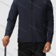 Wholesale Men's Casual Stand Collar Zipper Plain Waterproof Pocket Long Sleeve Jacket 61175# Navy Wholesale Clothing Market & Suppliers -LIUHUAMALL