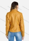 Wholesale Women's Casual Lapel Long Sleeve Zipper Slim Fit PU Leather Jacket With Zipper Pockets - Liuhuamall