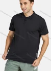 Wholesale Men's Casual Short Sleeve Button Front Plain Polo Shirts - Liuhuamall