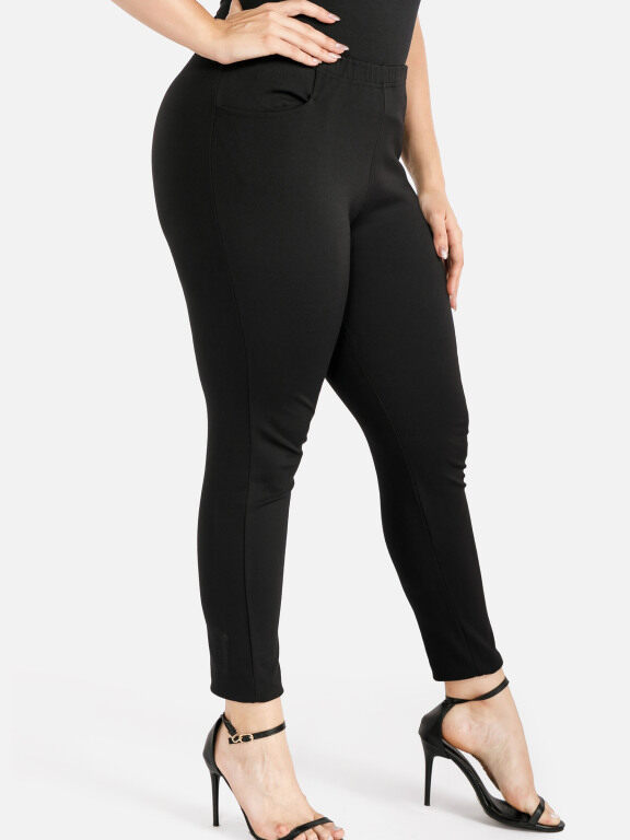 Women's High Waist Stretch Skinny Pants, Clothing Wholesale Market -LIUHUA, Pants