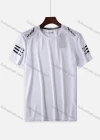 Wholesale Men's Quick Dry Workout Running Reflective Stripes Plain Jacquard Athletic T-Shirt 6623# - Liuhuamall