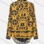 Wholesale Women's Plus Size Fashion Long Sleeve Button Down Allover Baroque Print Shirt preview