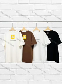 Wholesale Men's Casual Letter Print Round Neck Drop Shoulder Short Sleeve T-shirts N8056#, LIUHUA CLOTHING WHOLESALE