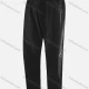 Wholesale Men's Casual & Sporty Striped & Letter Print Elastic Waist Cropedd Tight Pants 0809# Black Clothing Wholesale Market Liuhua