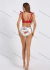 Wholesale Women's Sexy Strap Floral Print Triangle Bikini 2 Piece Swimsuit Set - Liuhuamall