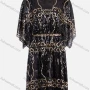 Wholesale Women's Fashion Round Neck Butterfly Sleeve Mesh Sequin Cocktail Dress 99029# preview