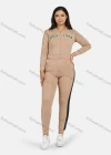 Wholesale Women's Sport Hooded Letter Zipper Long Sleeve Top & Jogger Sets - Liuhuamall