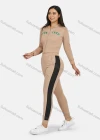 Wholesale Women's Sport Hooded Letter Zipper Long Sleeve Top & Jogger Sets - Liuhuamall